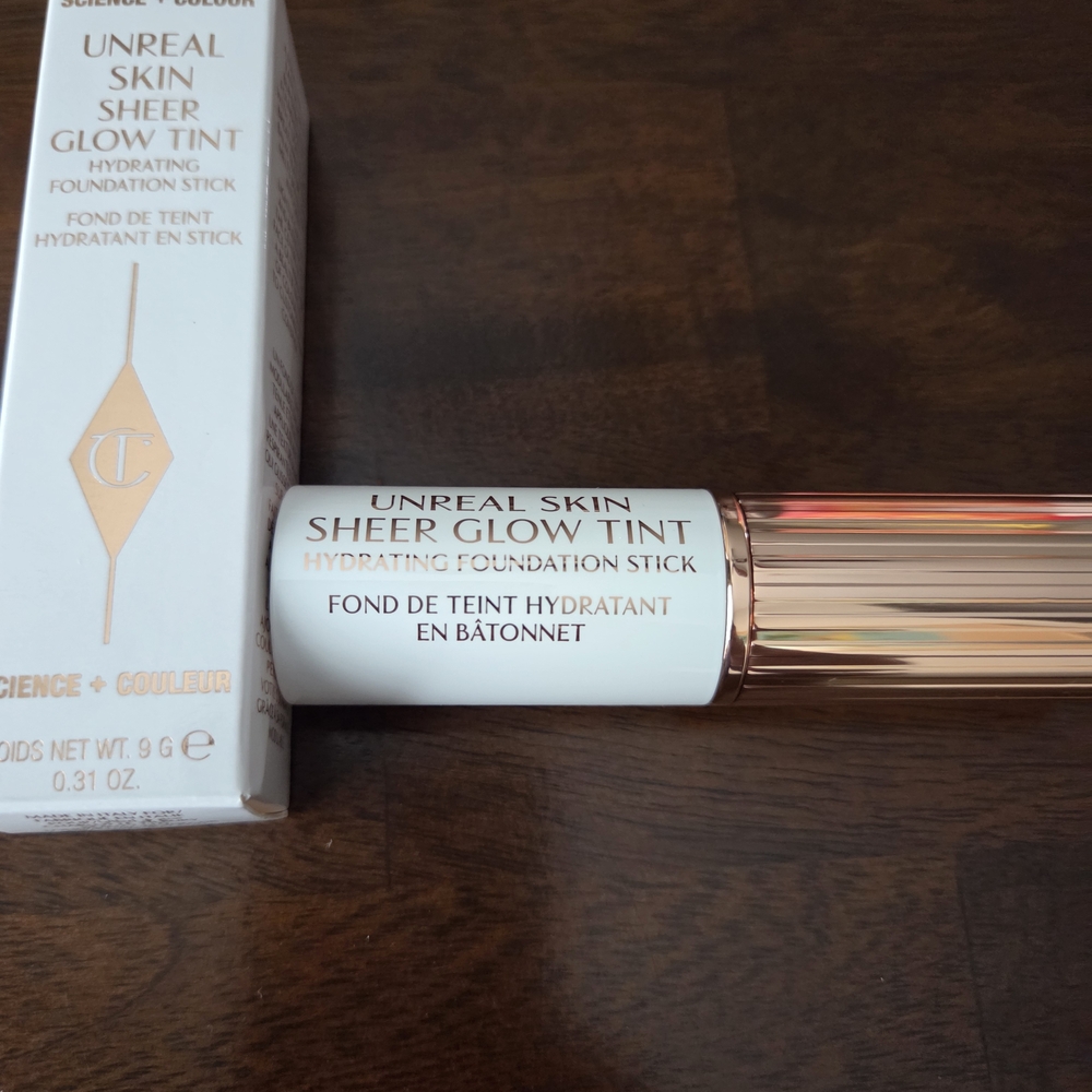 Charlotte Tilbury Unreal Skin Sheer Glow Tint Foundation Stick - White and Gold